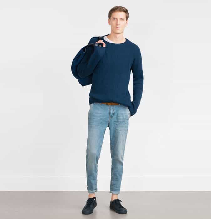 Men's Light Wash Jeans - Pared-Back Wardrobe staples Outfit Inspiration Lookbook