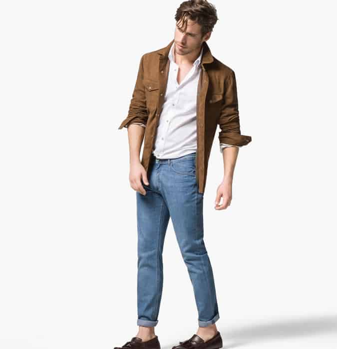 Men's Light Wash Jeans - Opt for Slim, Not Skinny, Fits