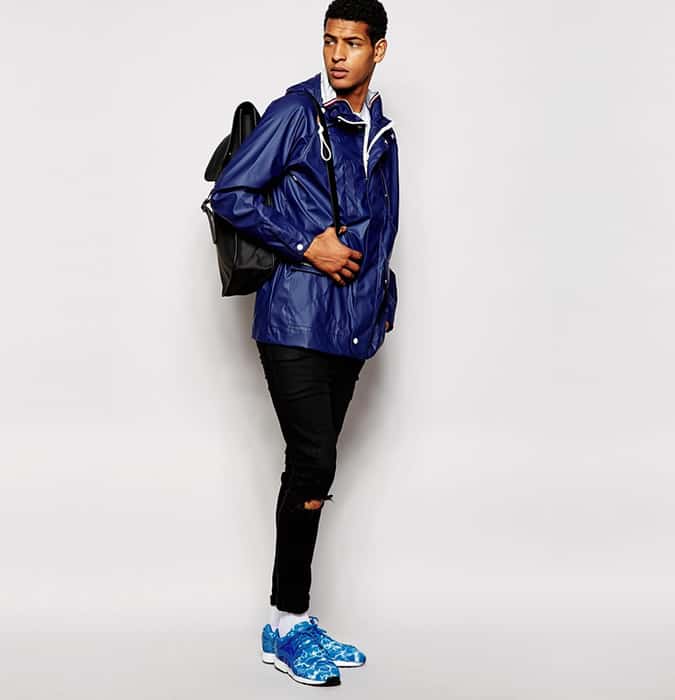 Puffa Water Resistant Zip Through Rain Jacket