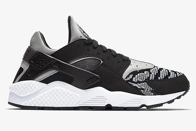 Nike Air Huarache Run Knit Black White