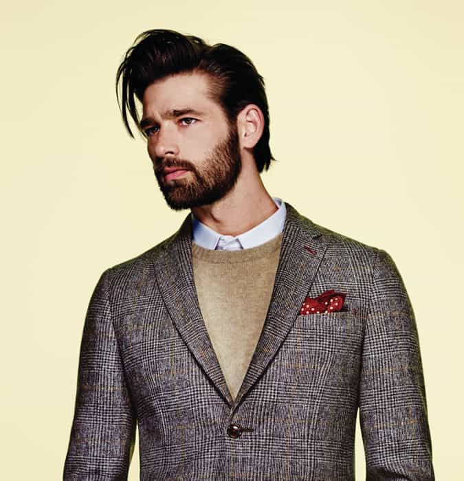 Men's Two-Point Fold Pocket Square