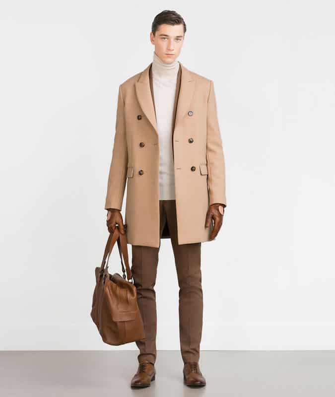 Zara AW15 - Camel Overcoat Outfit