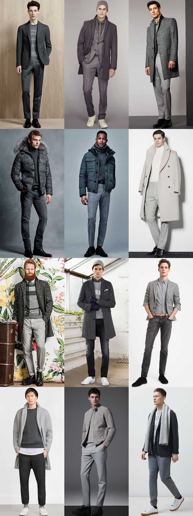 Men's All-Grey Outfit Examples Lookbook