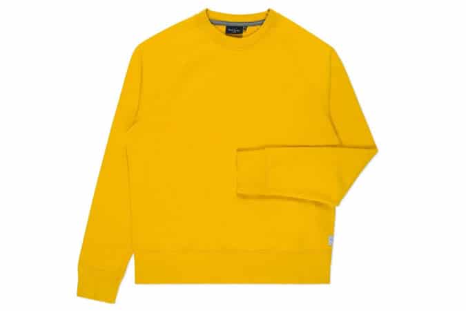 Paul Smith Men’s Yellow Raglan-Sleeve Loopback-Cotton Sweatshirt
