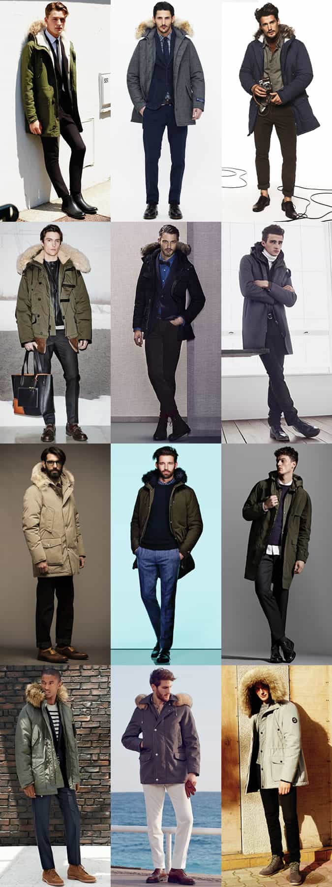 Men's Parka Jackets Outfit Inspiration Lookbook