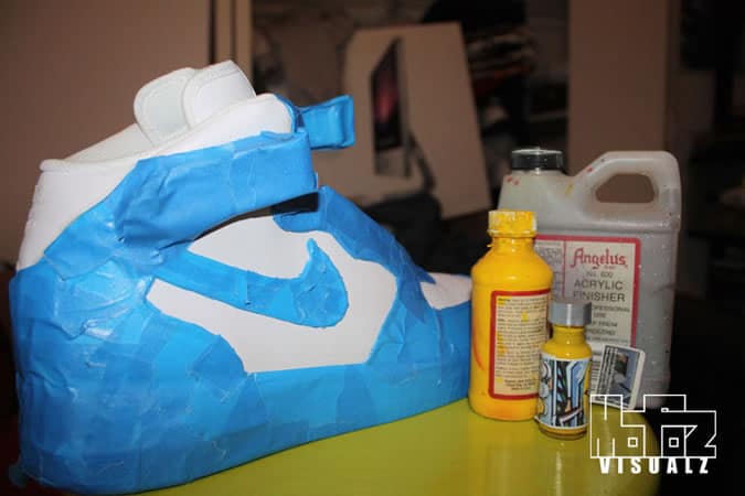 Mofoz Visualz Spray Paint Trainers Tutorial