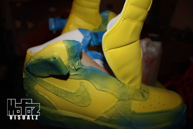 Mofoz Visualz Spray Paint Trainers Tutorial