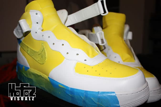 Mofoz Visualz Spray Paint Trainers Tutorial