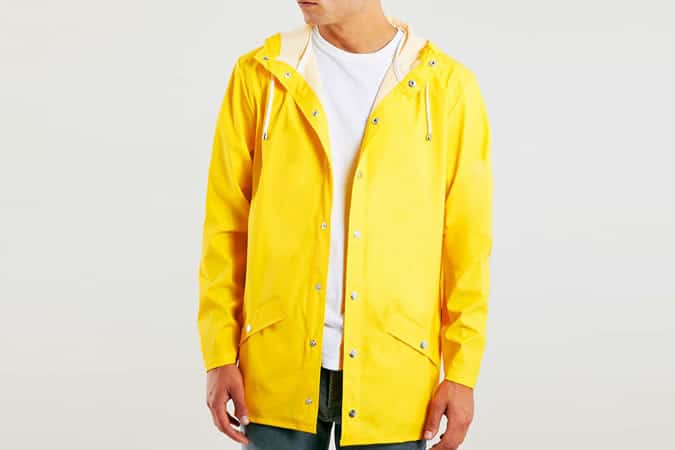 Topman Rains Jacket Yellow