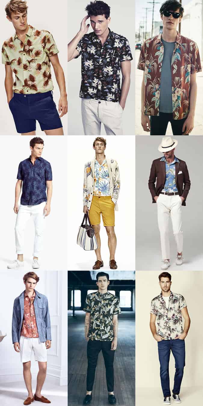 Men's Hawaiian Shirts Outfit Inspiration Lookbook