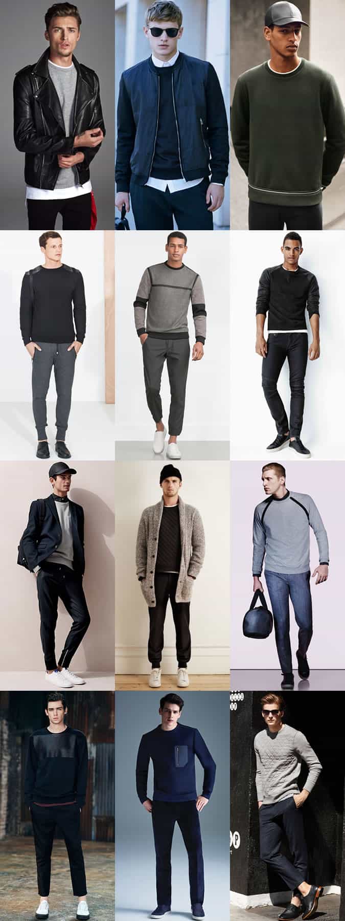 Men's Sweatshirts Outfit Inspiration Lookbook