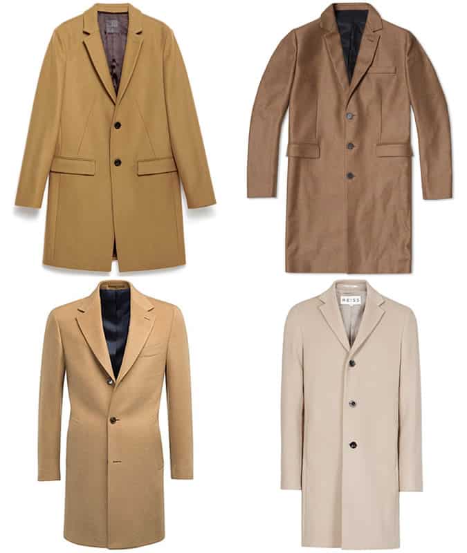 Men's Camel Overcoats