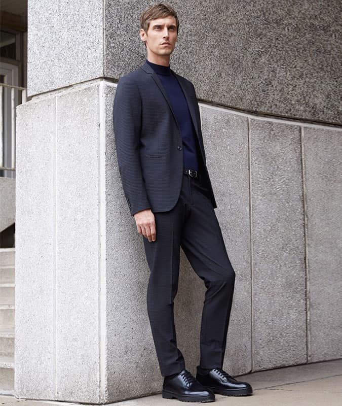 Men's Chunky Soled Derby Shoes Outfit