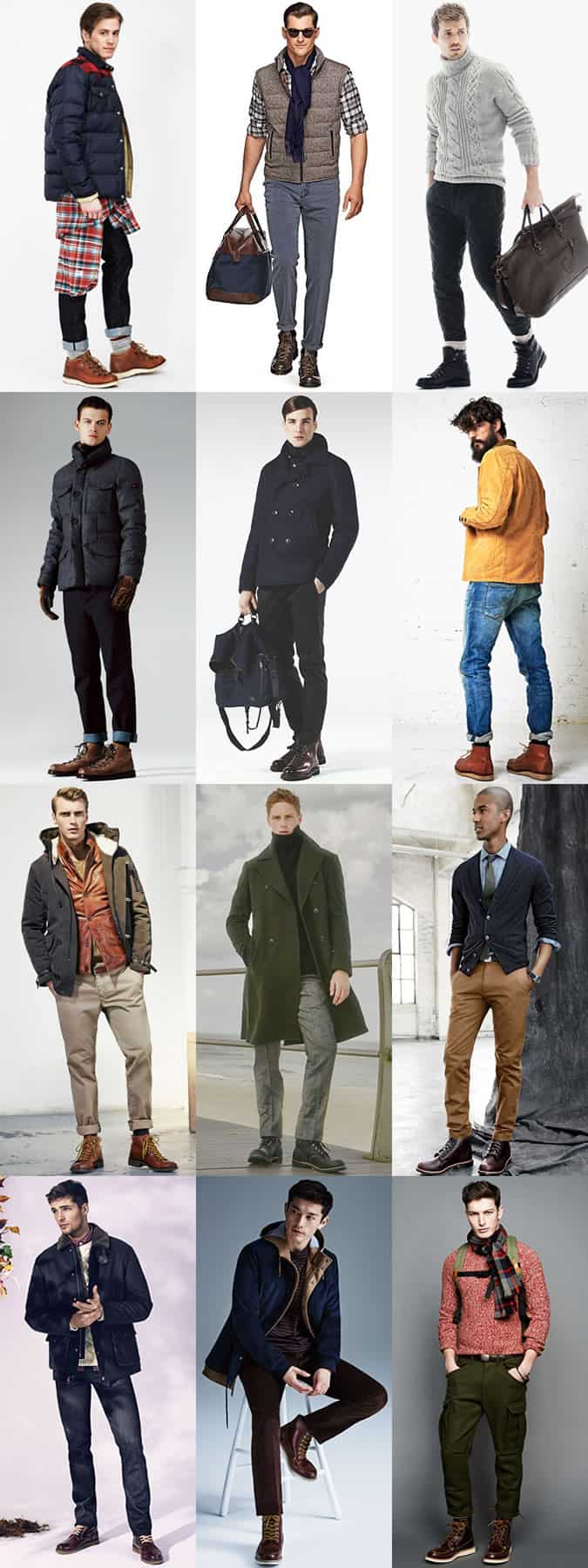 Men's Hiking Boots Outfit Inspiration Lookbook