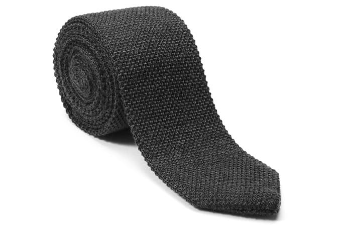 Jigsaw Pique Wool Knitted Tie