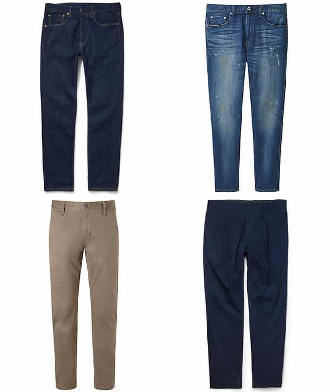 Men's Tapered Jeans and Chinos