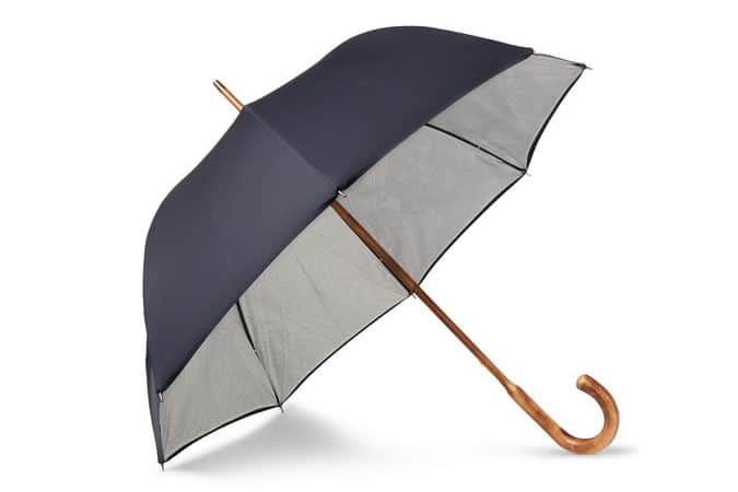 London Undercover Contour Map Maple-Wood Umbrella