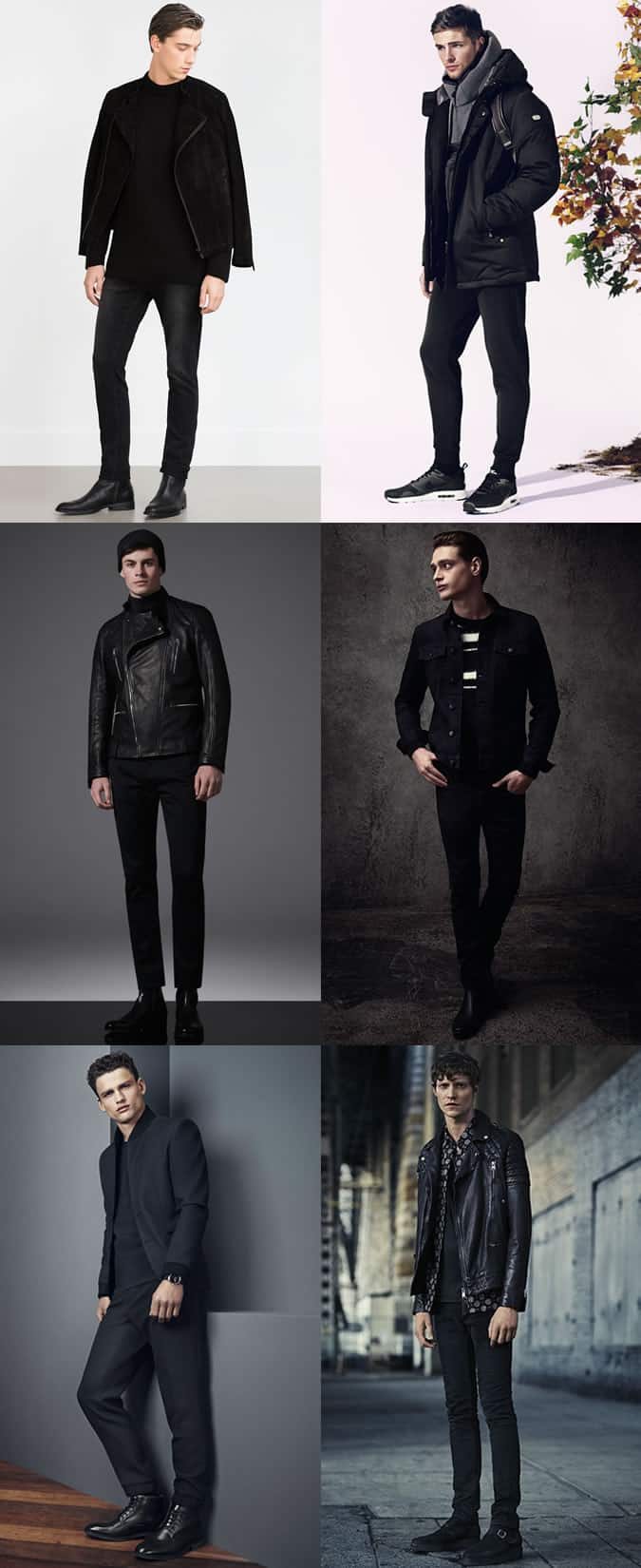 Men's All-Black Outfit Inspiration Lookbook
