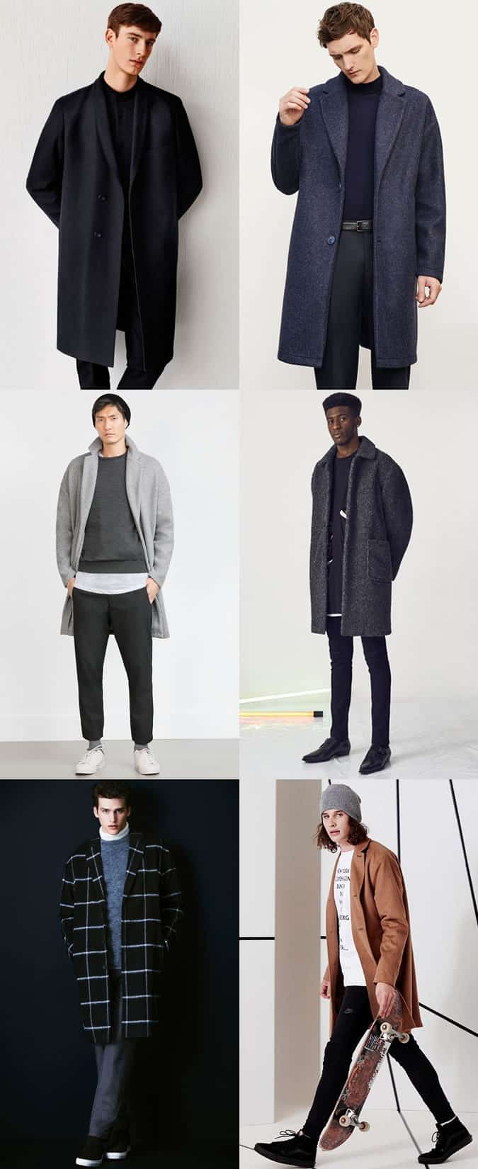 Men's Slouchy/Oversized Coats Outfit Inspiration Lookbook