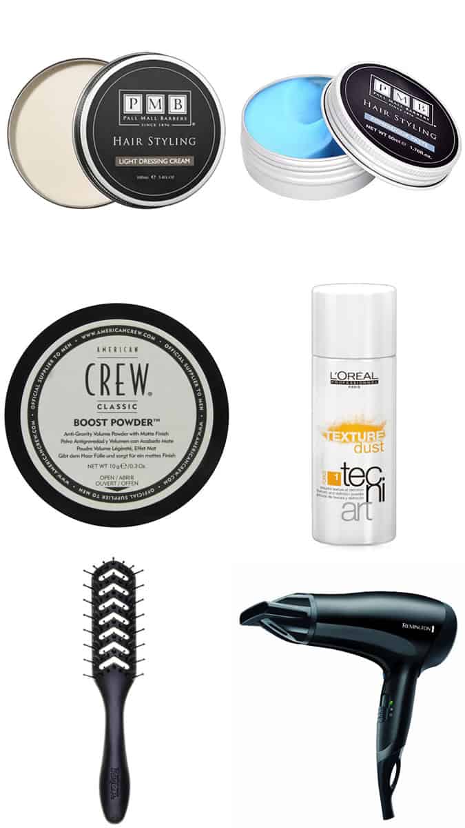 Men's Hairstyling Products For Swept Back, Natural Hair