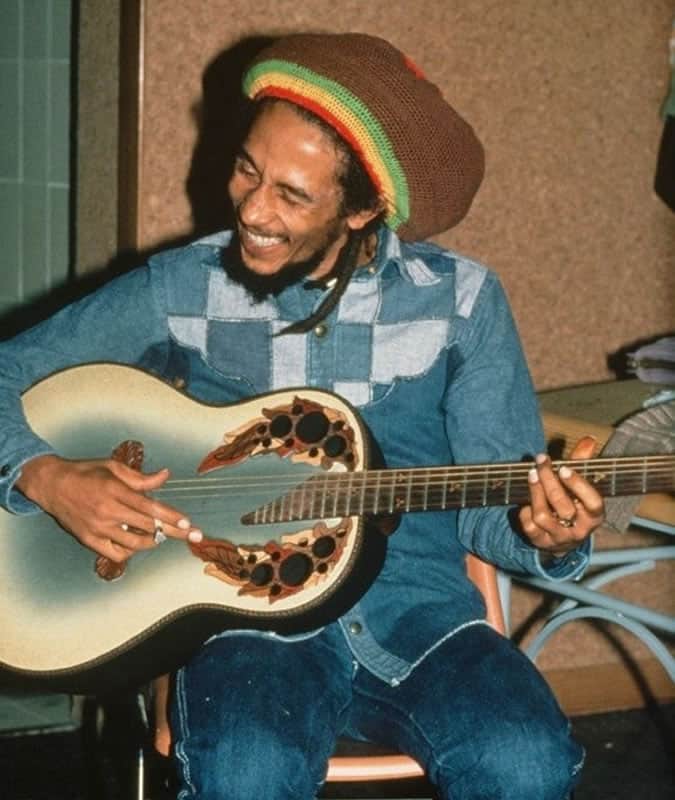 Bob Marley Wearing Double Denim
