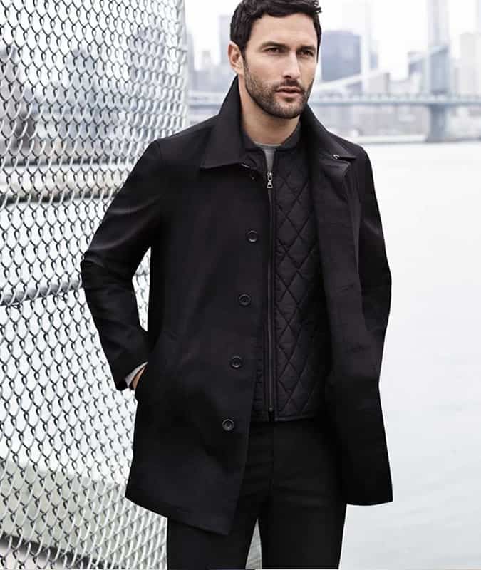 Gilet With Overcoat and T-Shirt Outfit Inspiration