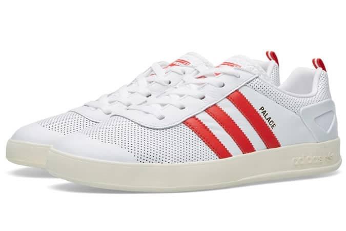 Adidas x Palace Pro In White & Red