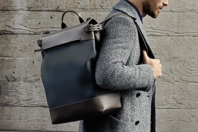 Troubadour Fabric + Leather Rucksack