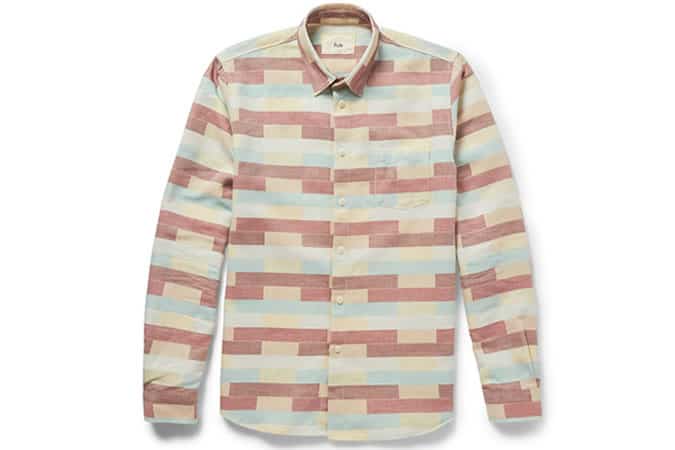 Folk Stack Block-Print Cotton Shirt