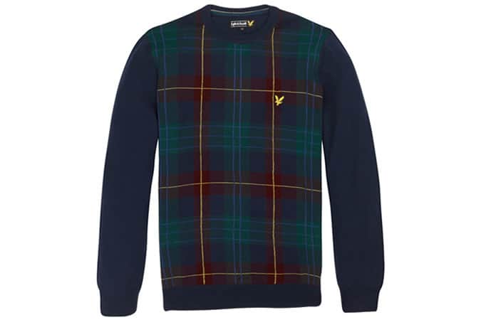 Lyle & Scott tartan jumper
