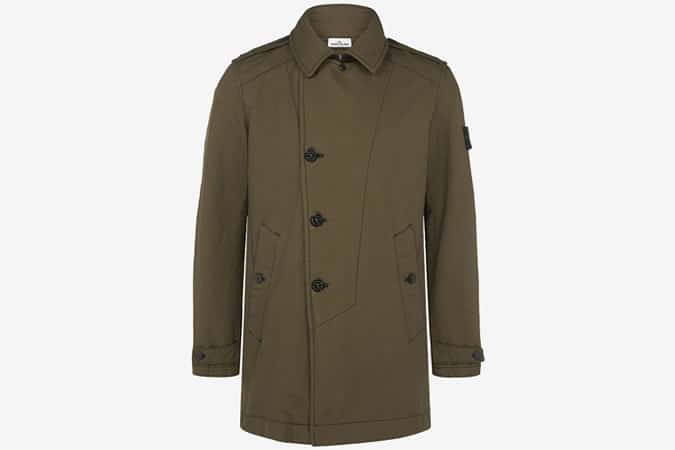 Stone Island David TC-Trench Coat in Khaki
