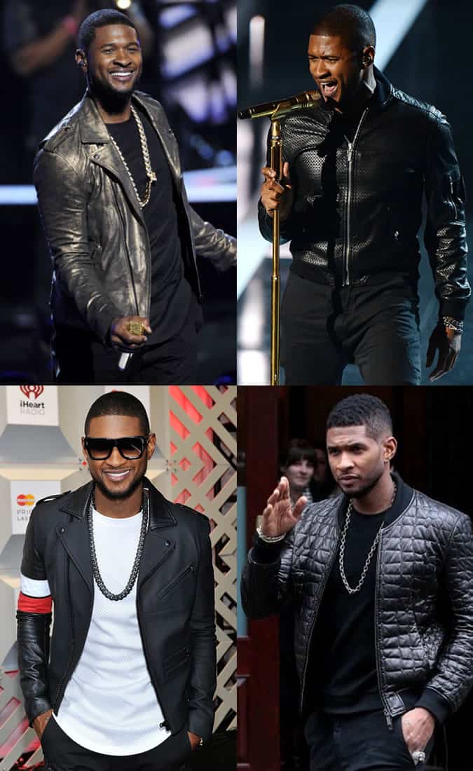 Usher Leather Jackets Lookbook