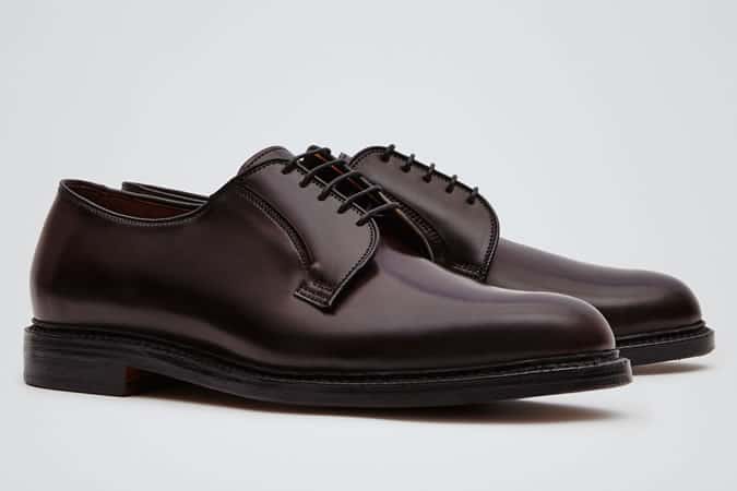 Reiss LEEDS ALLEN EDMOND CORDOVAN LEATHER SHOES