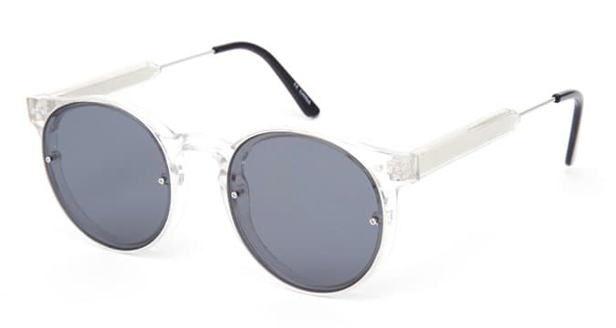 Spitfire Post Punk Round Sunglasses In Clear