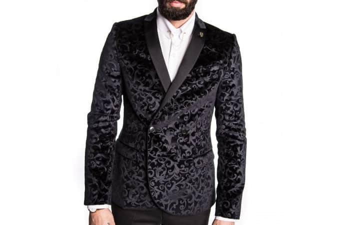 Noose & Monkey Carroway Velvet Skinny Jacket