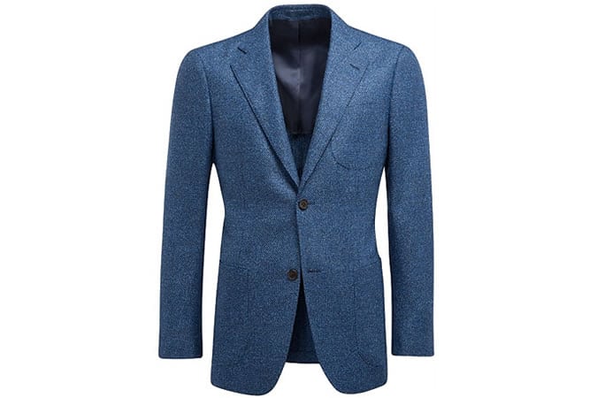 HUDSON BLUE BIRDS EYE BLAZER