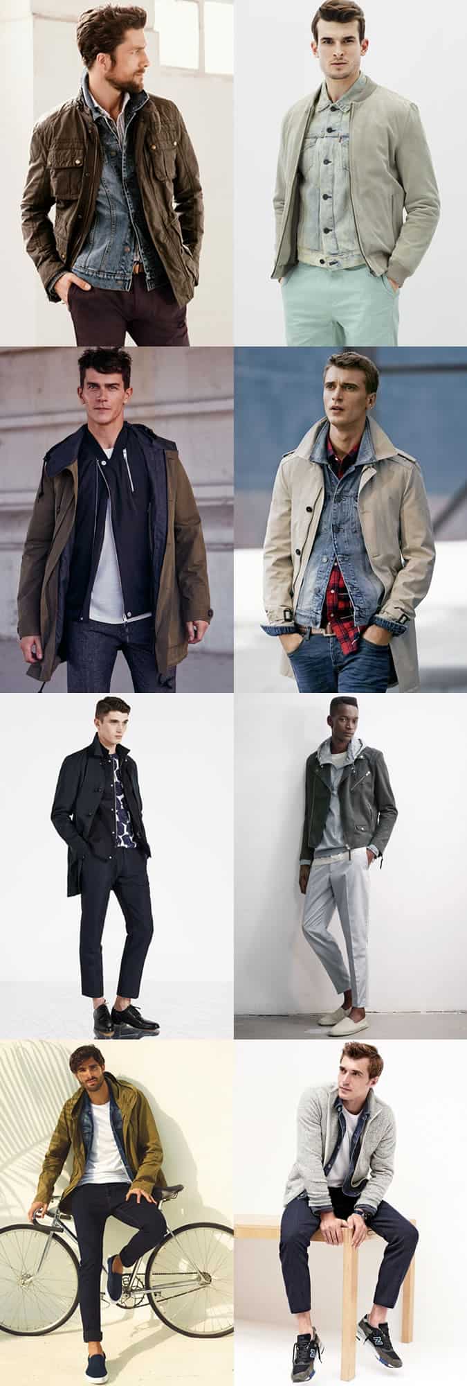 Men's Lightweight Spring/Summer Jacket Layering Outfit Inspiration Lookbook