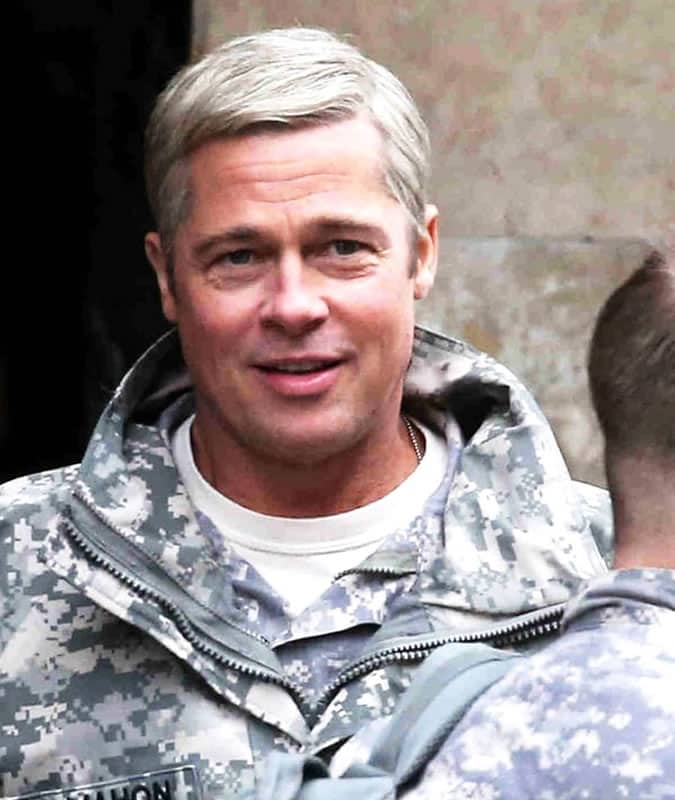 Brad Pitt Silver Hairstyle