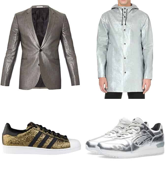 Men's Metallic Statement Pieces