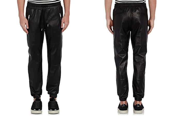 The World's Most Stylish Stuff - This Week - Ovadia & Sons Leather Jogger Pants