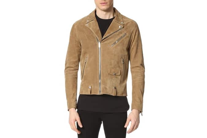 The Kooples Suede Moto Jacket