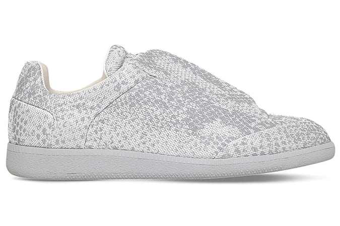 Maison Margiela Future Python-Print Knitted Trainers