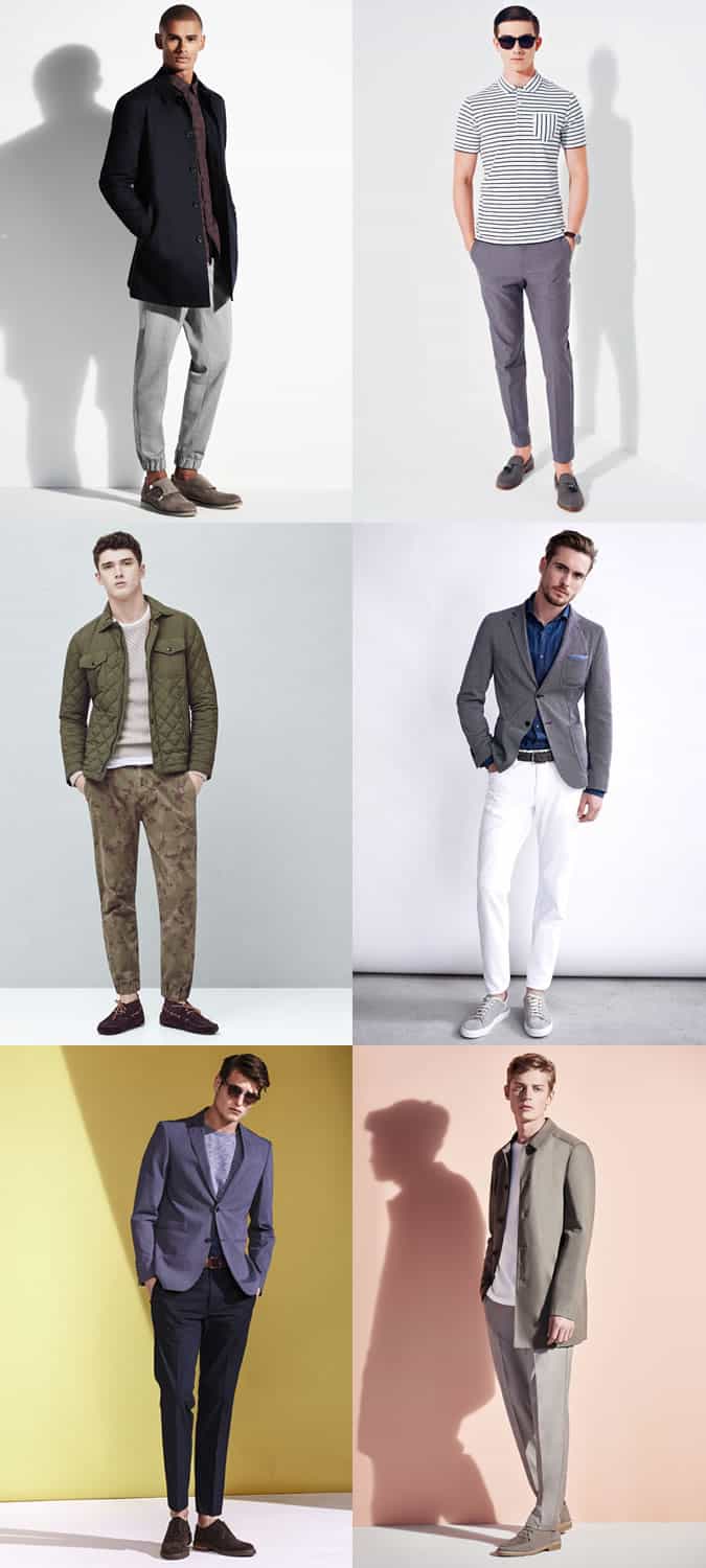 Men's Suede Shoes, Trainers and Footwear Outfit Inspiration Lookbook