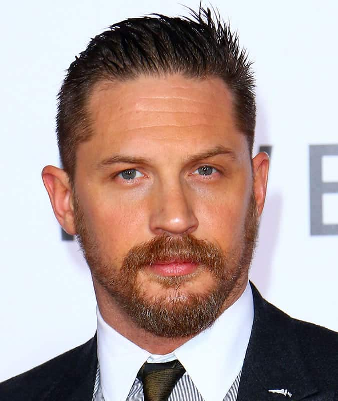Tom Hardy Slick Back Hairstyle