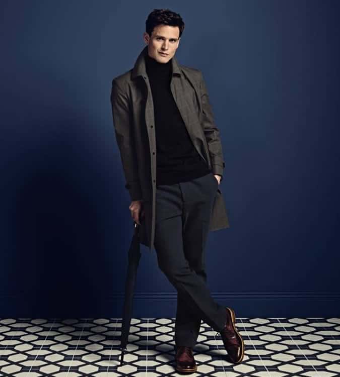 Charles Tyrwhitt - Men's Roll Neck With Trousers Outfit Inspirattion