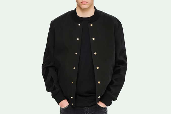 TONE ON TONE VARSITY JACKET