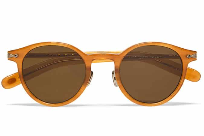 Eyevan 7285 Round-Frame Acetate Polarised Sunglasses