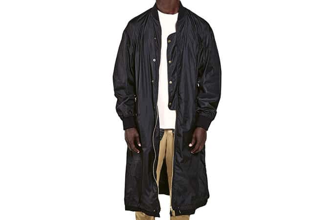 Black MA1 Elongated Bomber