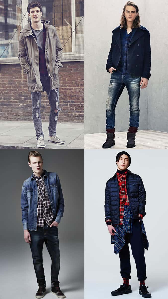 Men's Modern Grunge-Inspired Outfit Lookbook