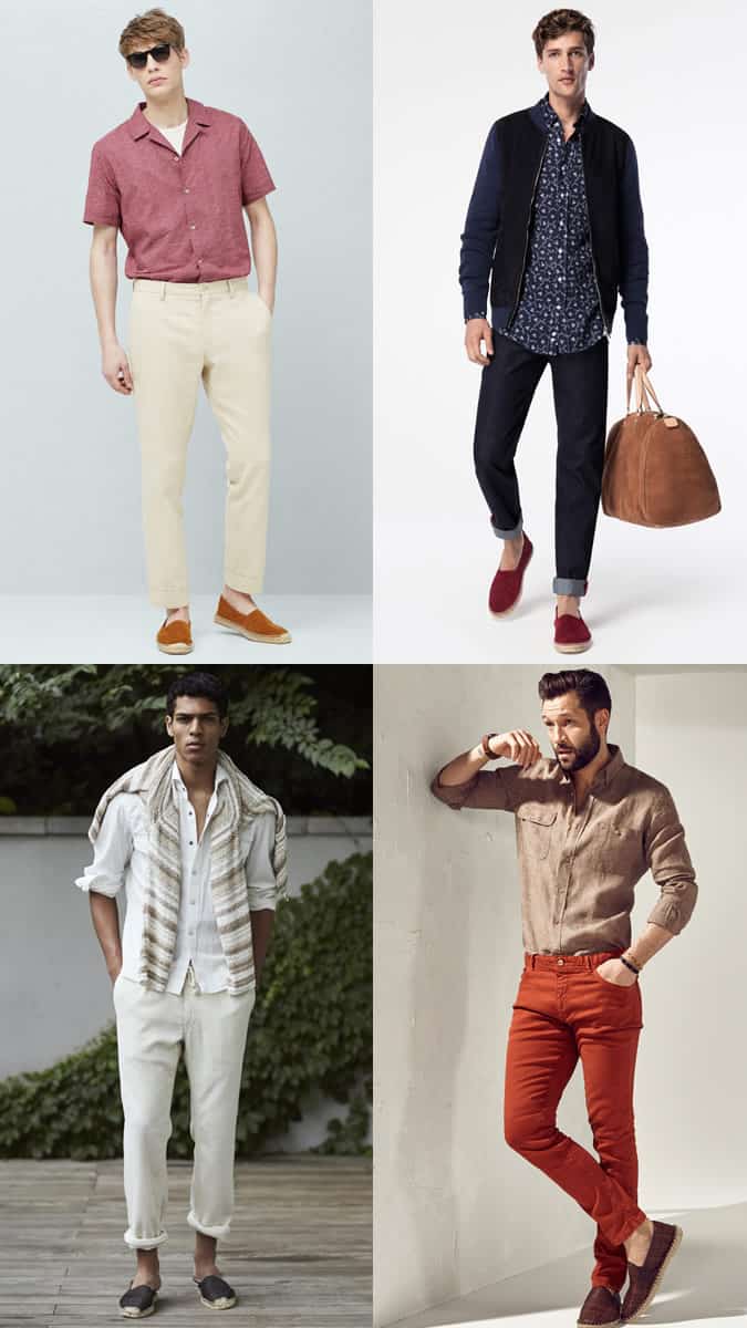 Men's Espadrilles Outfit Inspiration Lookbook